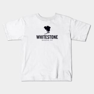 Whitestone, Queens - New York (black) Kids T-Shirt